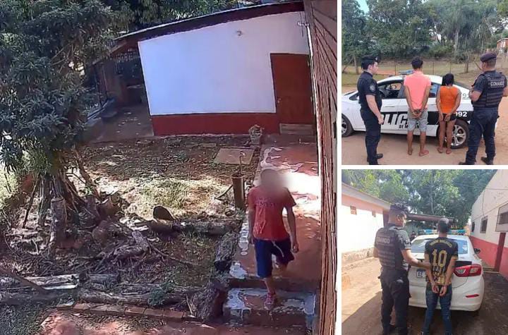 Tres personas fueron arrestadas luego de quedar registrados en cámaras intentando robar