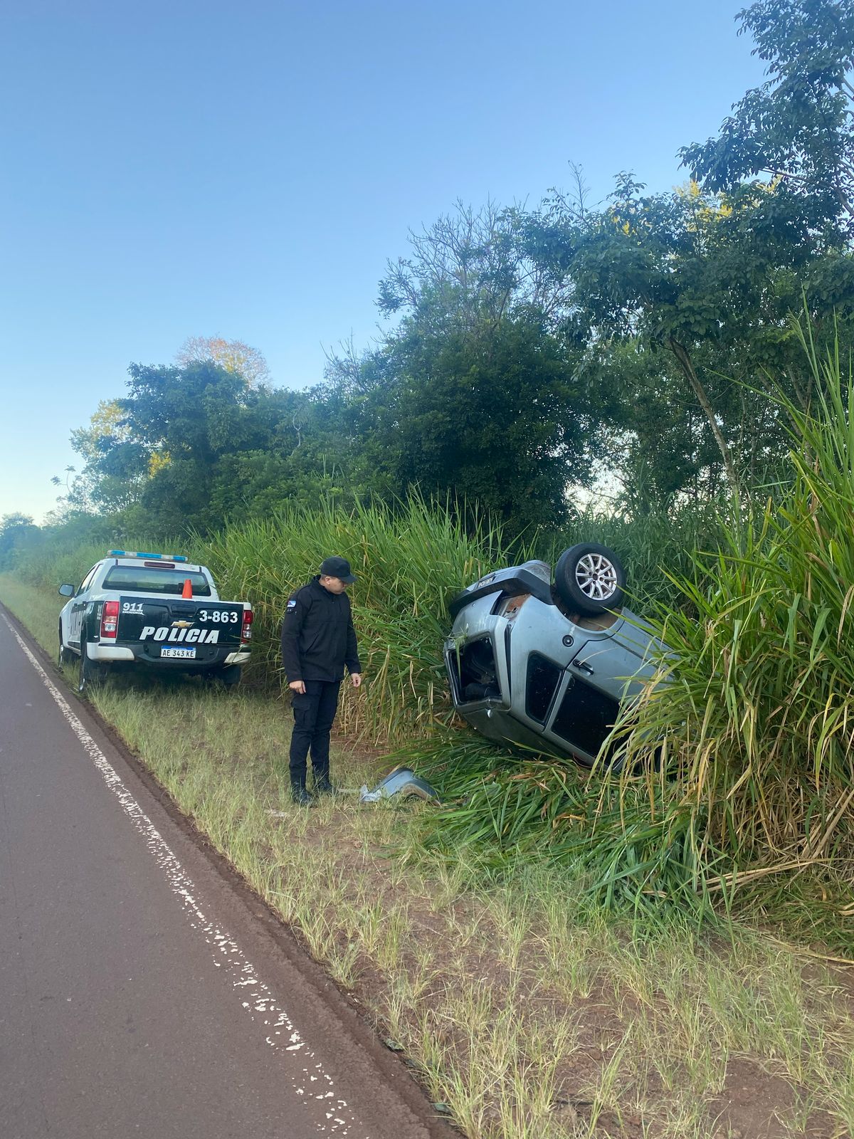 Despiste sin heridos en la Ruta Provincial 211