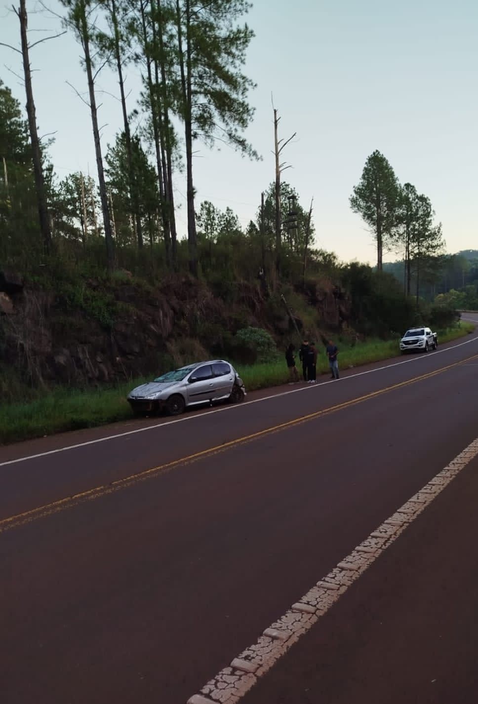 Automovilista alcoholizado despistó sobre ruta nacional N° 14, no hubieron