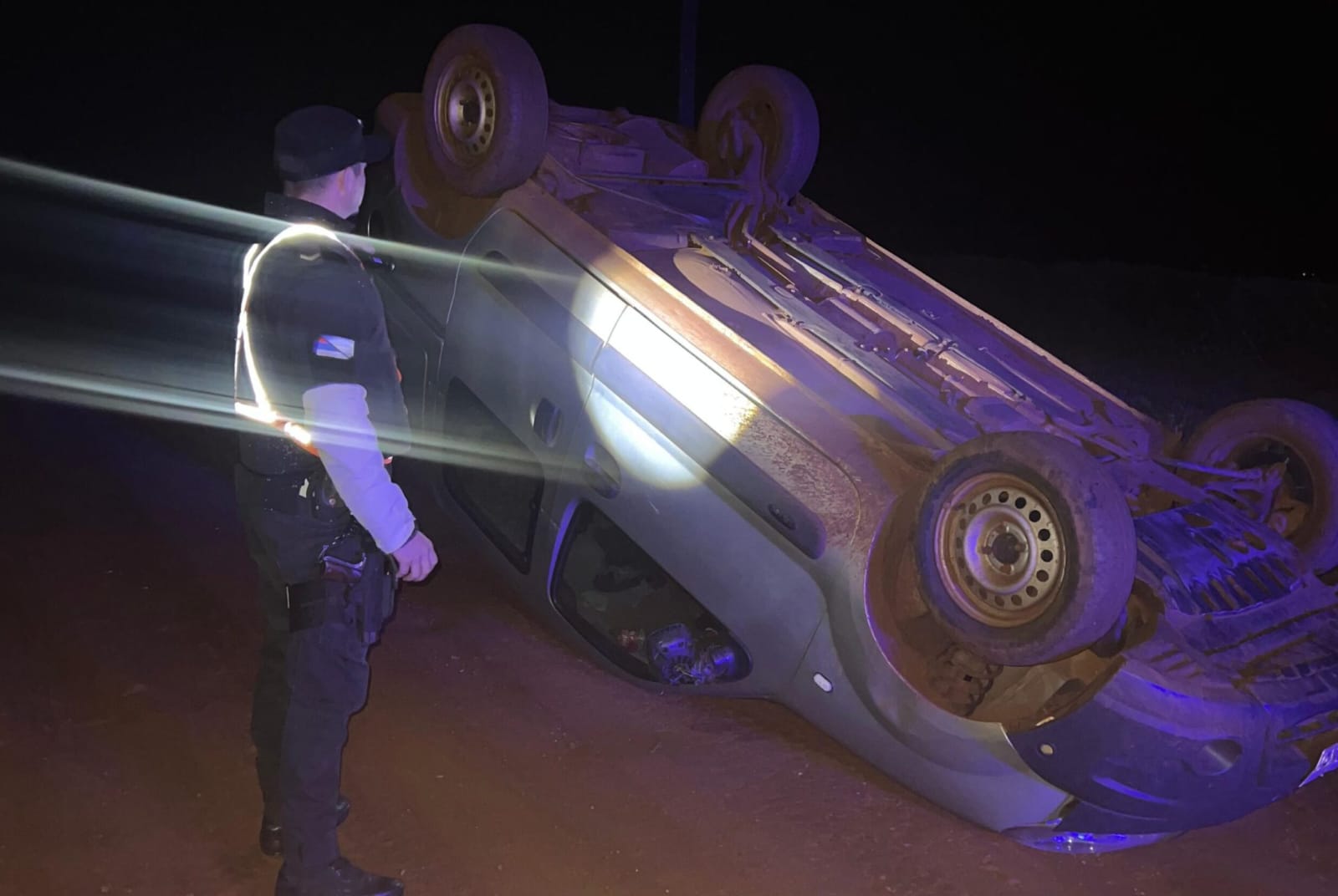 Detuvieron a un conductor alcoholizado tras despistar en Campo Grande