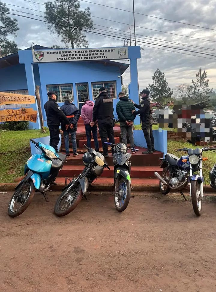 Cinco detenidos en Salto Encantado por realizar picadas clandestinas. Dos de ellos en estado de ebriedad